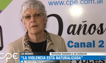 Lía Méndez habló en La Pampa sobre Derechos Humanos y No Violencia